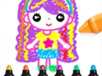 image Drawing Games For Girls - Color And Glitter