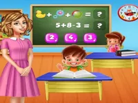 image Kindergarten School Teacher Kids Learning Games