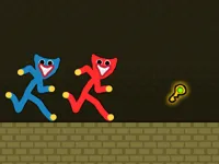 image Red and Blue Stickman Huggy