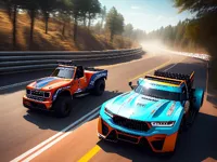 image Top Down Truck Racing