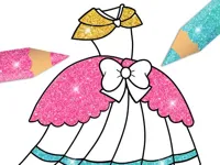 image Glitter Dress Coloring