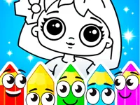 image Coloring Dolls