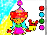 image Easy Coloring SantaClaus