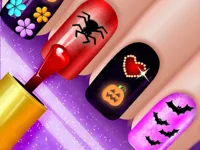image Glow Halloween Nails