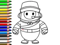 image Fall Guys Halloween Coloring Bok