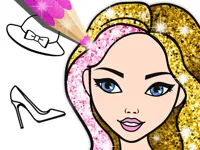 image Fashion Coloring Book Glitter