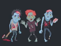 image Zombies And Skeletons Coloring